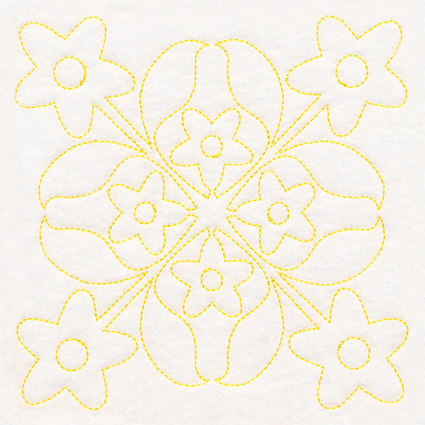 Tropical Paradise Quilting - Fanciful Flowers (Double Run)