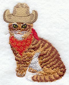 Kitty in Cowboy Hat