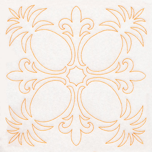 Tropical Paradise Quilting -  Peaceful Pineapples (Double Run)