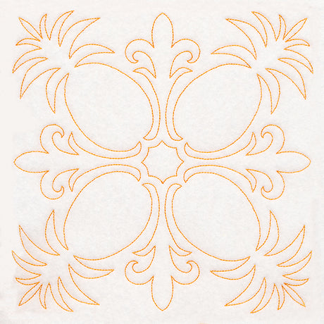 Tropical Paradise Quilting -  Peaceful Pineapples (Double Run)