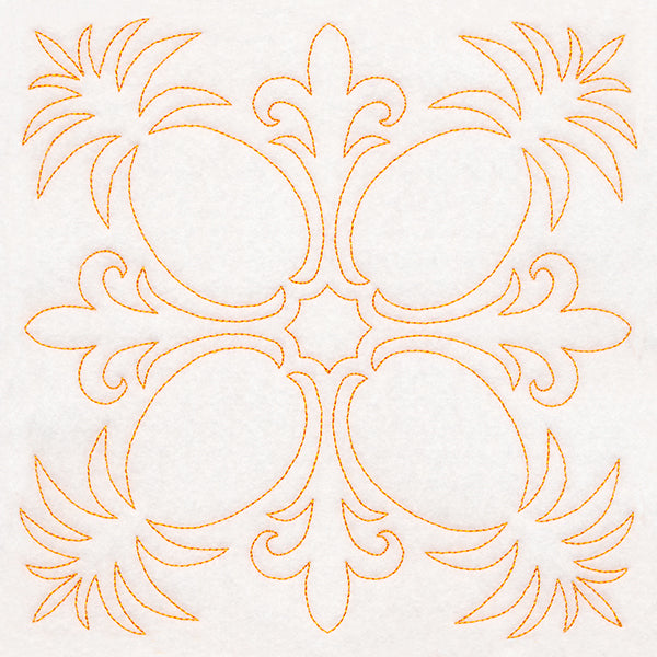 Tropical Paradise Quilting -  Peaceful Pineapples (Double Run)