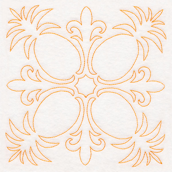 Tropical Paradise Quilting -  Peaceful Pineapples (Double Run)