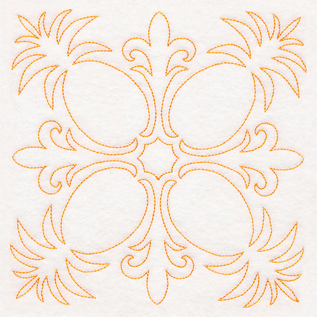 Tropical Paradise Quilting -  Peaceful Pineapples (Double Run)