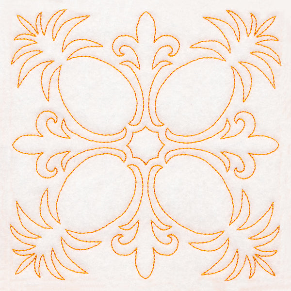 Tropical Paradise Quilting -  Peaceful Pineapples (Double Run)