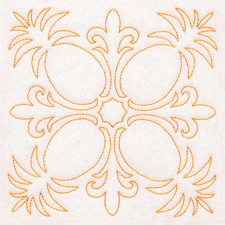 Tropical Paradise Quilting -  Peaceful Pineapples (Double Run)