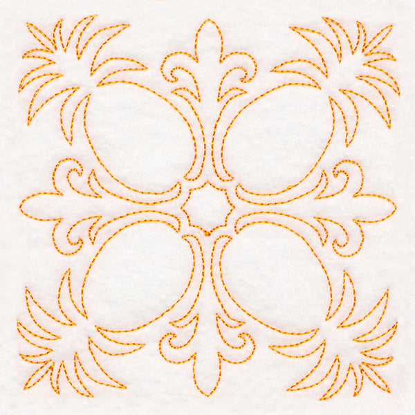 Tropical Paradise Quilting -  Peaceful Pineapples (Double Run)