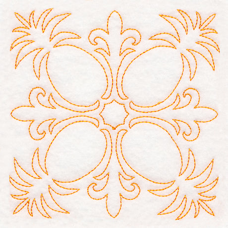 Tropical Paradise Quilting -  Peaceful Pineapples (Double Run)