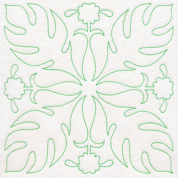 Tropical Paradise Quilting - Luscious Leaves (Double Run)