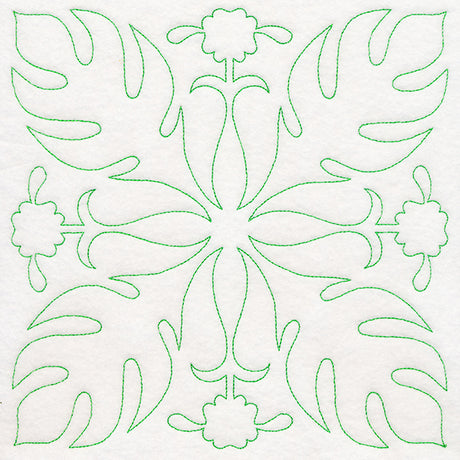 Tropical Paradise Quilting - Luscious Leaves (Double Run)