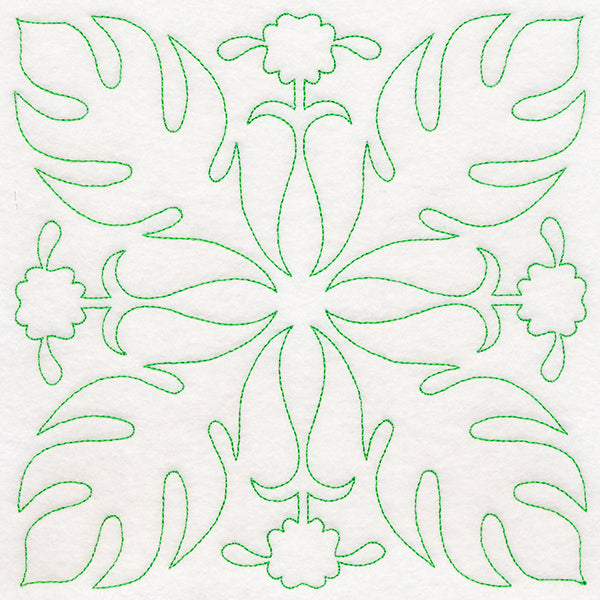 Tropical Paradise Quilting - Luscious Leaves (Double Run)