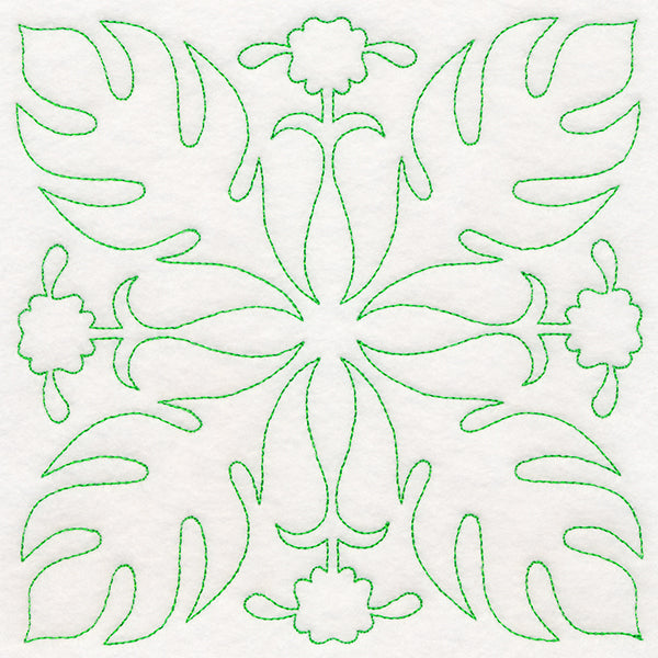 Tropical Paradise Quilting - Luscious Leaves (Double Run)