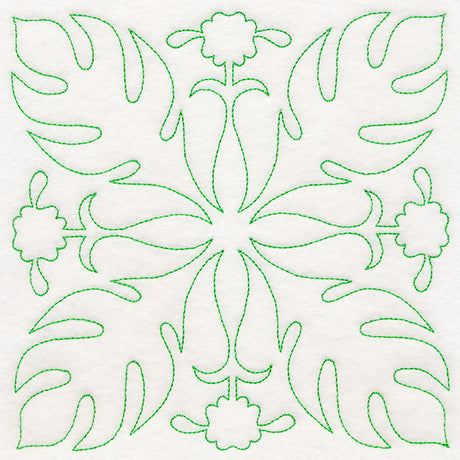 Tropical Paradise Quilting - Luscious Leaves (Double Run)