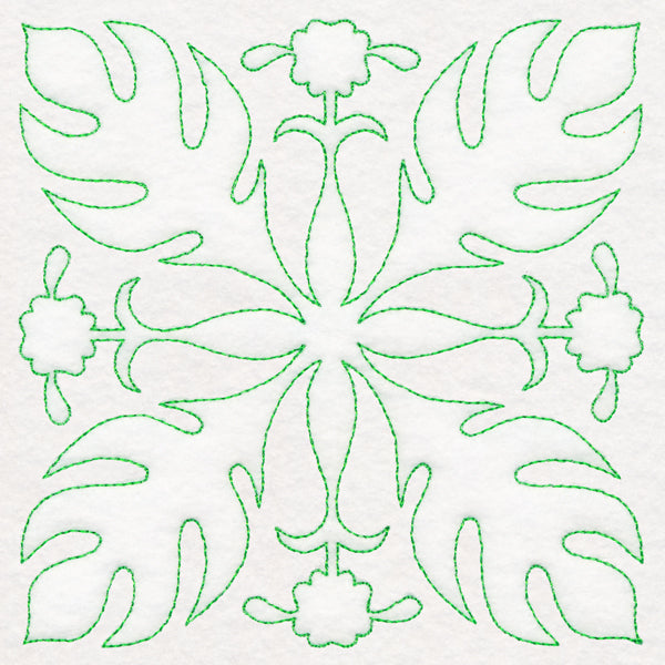 Tropical Paradise Quilting - Luscious Leaves (Double Run)