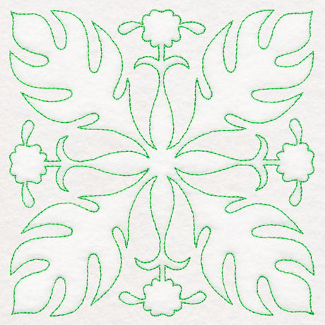 Tropical Paradise Quilting - Luscious Leaves (Double Run)