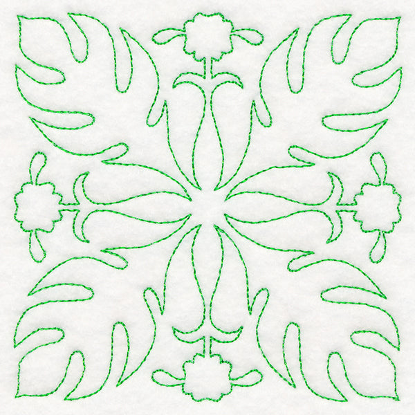 Tropical Paradise Quilting - Luscious Leaves (Double Run)