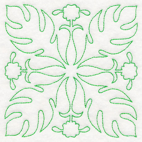 Tropical Paradise Quilting - Luscious Leaves (Double Run)