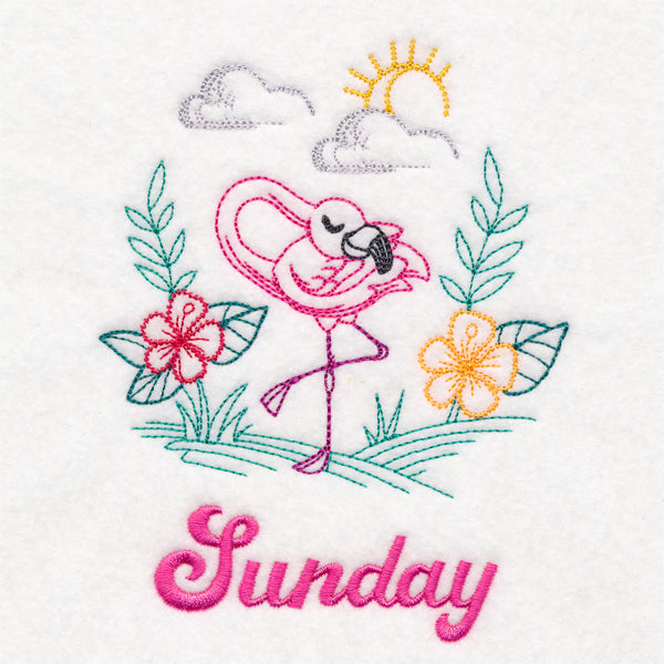 Tropical Flamingo - Sunday (Vintage)