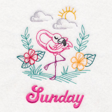 Tropical Flamingo - Sunday (Vintage)