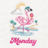 Tropical Flamingo - Monday (Vintage)