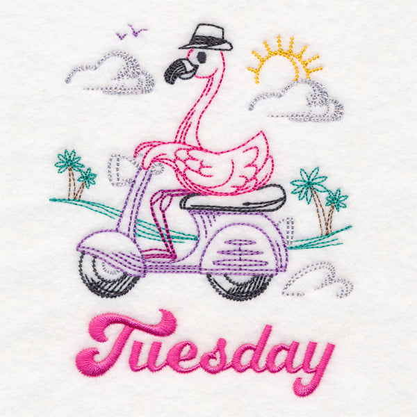Tropical Flamingo - Tuesday (Vintage)