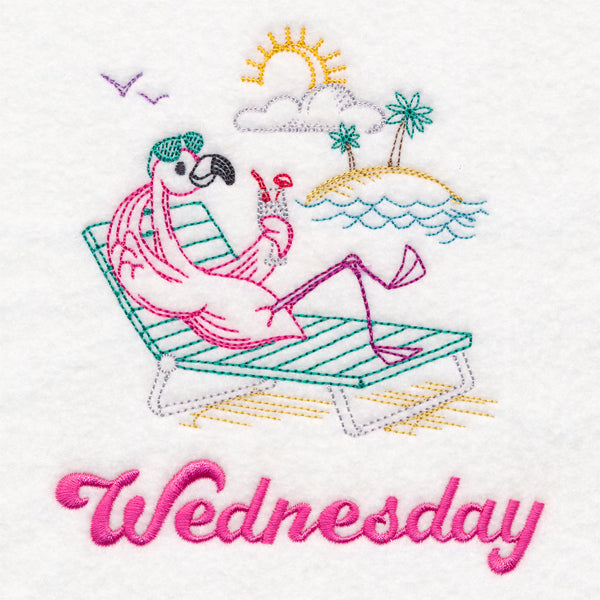 Tropical Flamingo - Wednesday (Vintage)