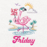 Tropical Flamingo - Friday (Vintage)