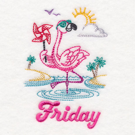 Tropical Flamingo - Friday (Vintage)