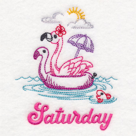 Tropical Flamingo - Saturday (Vintage)