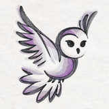 Sweet Brushstroke Owl