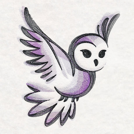 Sweet Brushstroke Owl