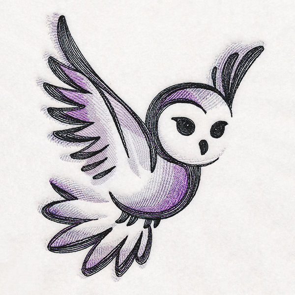 Sweet Brushstroke Owl