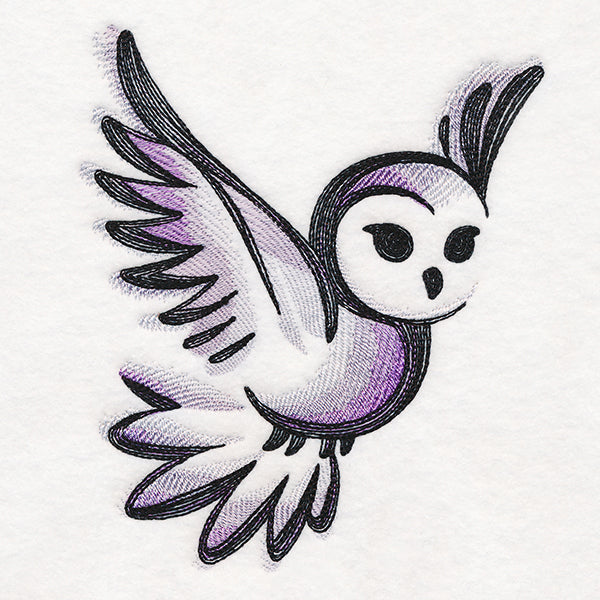 Sweet Brushstroke Owl