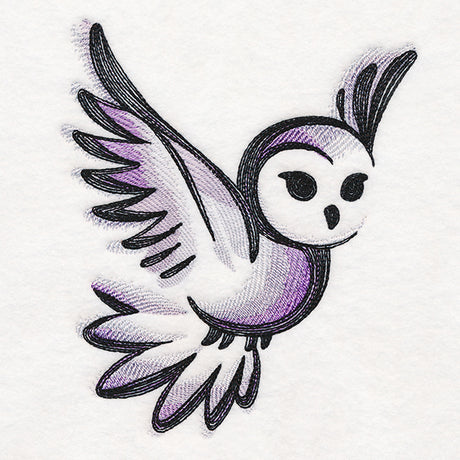 Sweet Brushstroke Owl