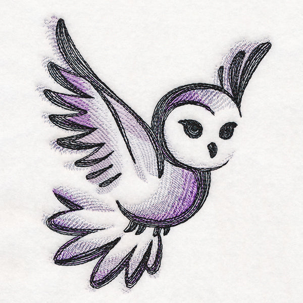 Sweet Brushstroke Owl