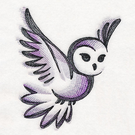Sweet Brushstroke Owl