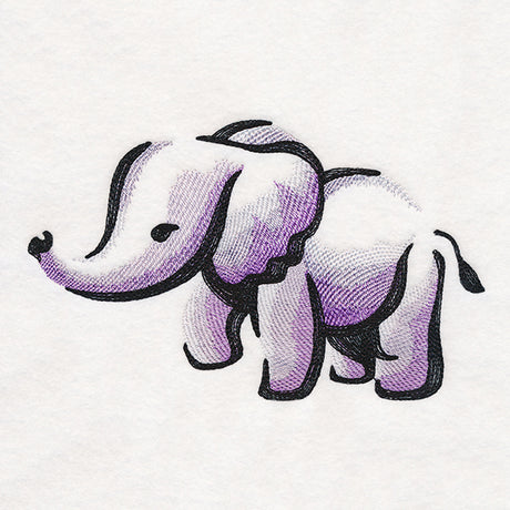 Sweet Brushstroke Elephant