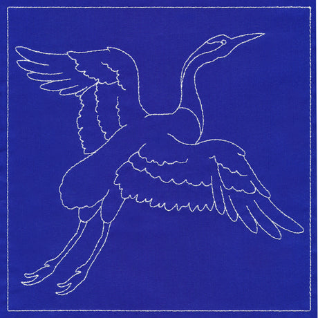 Japanese Sashiko Quilting - Crane