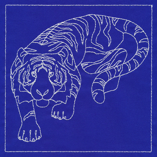 Japanese Sashiko Quilting - Tiger
