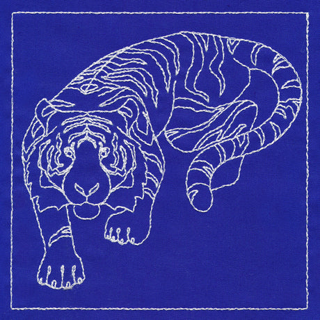 Japanese Sashiko Quilting - Tiger