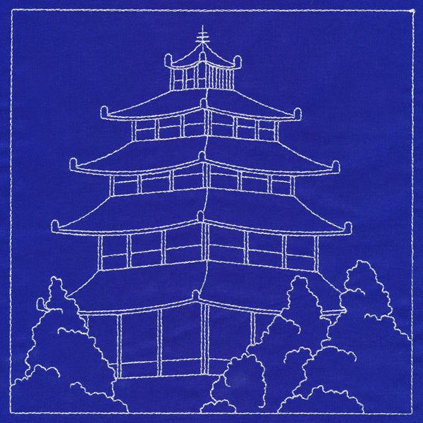 Japanese Sashiko Quilting - Pagoda