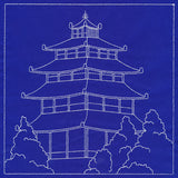 Japanese Sashiko Quilting - Pagoda