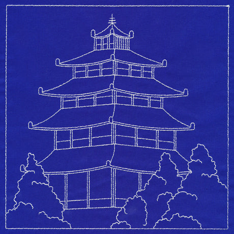 Japanese Sashiko Quilting - Pagoda