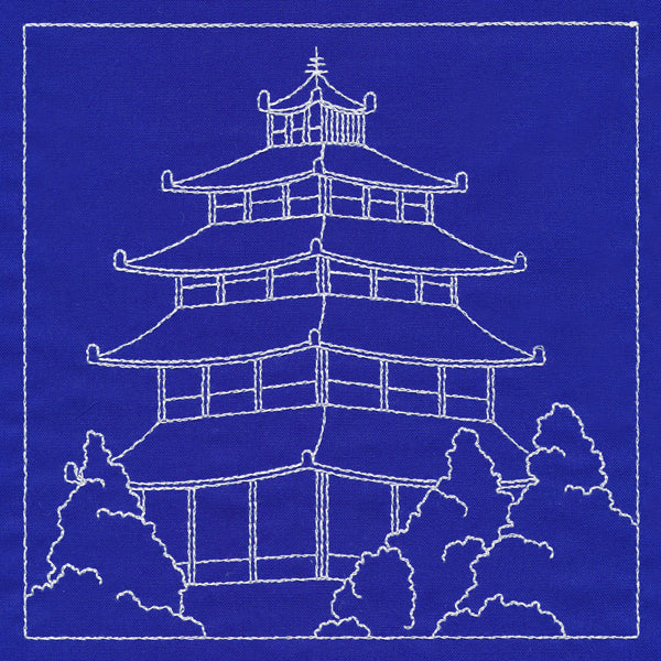 Japanese Sashiko Quilting - Pagoda
