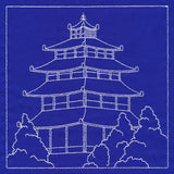 Japanese Sashiko Quilting - Pagoda
