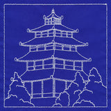 Japanese Sashiko Quilting - Pagoda