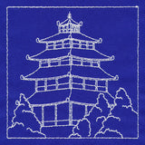 Japanese Sashiko Quilting - Pagoda