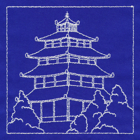 Japanese Sashiko Quilting - Pagoda