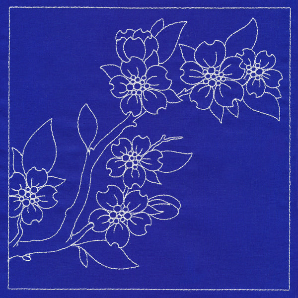 Japanese Sashiko Quilting - Cherry Blossoms