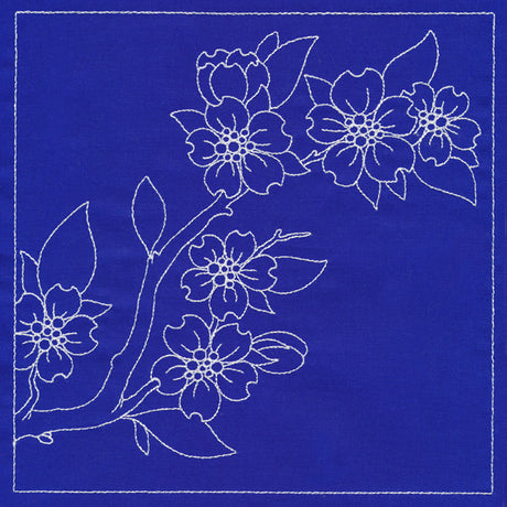 Japanese Sashiko Quilting - Cherry Blossoms