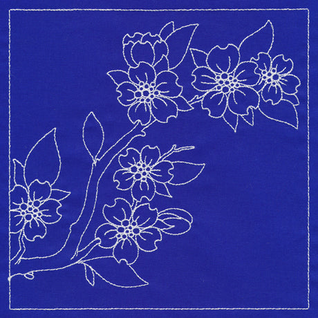Japanese Sashiko Quilting - Cherry Blossoms